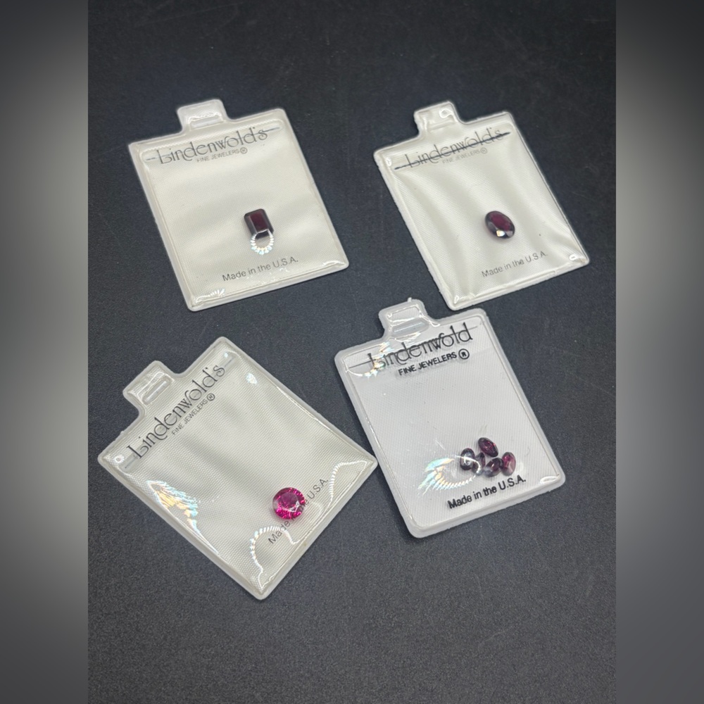 Lindenwold New In Package Gemstones, Pink & Red Faceted Stones, Jewelry Making